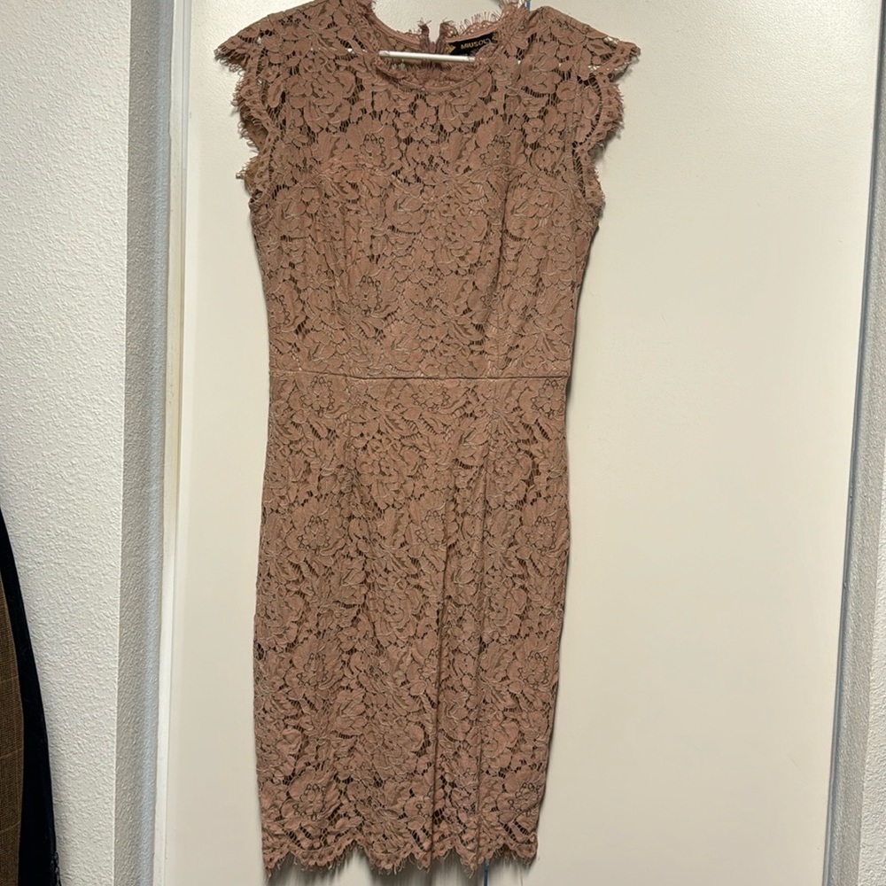 Mauve lace dress